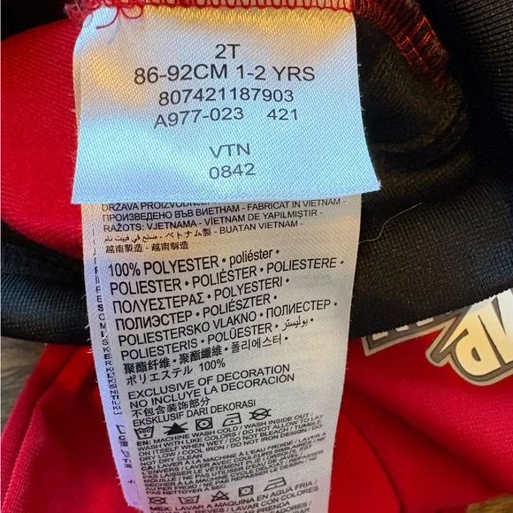 Jordan 2T Red Zip-Up Jump Man Jacket - Picture 7 of 7